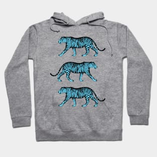 Three Tigers (Pink and Blue) Hoodie